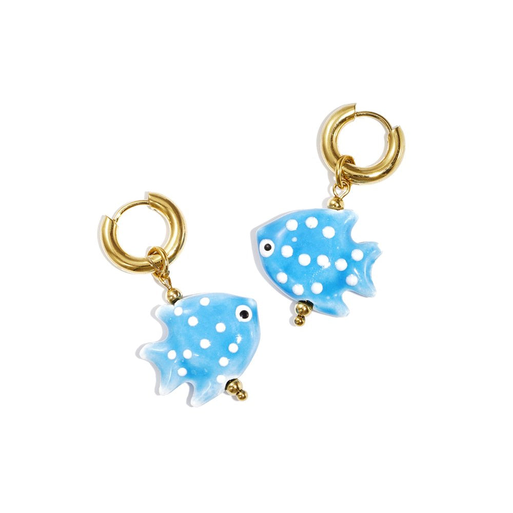 Goldie Fish Earrings