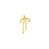 Golden Ribbon Charm