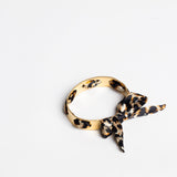 Goudkleurige Armband met Leopard Strikdetail