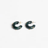 Luxe Emerald Hoops