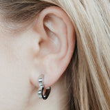 Heart hoops zilver