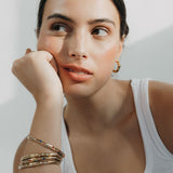 Cuff armband glittersteentjes