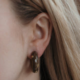 Luxe Emerald Hoops