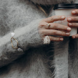 Organische Ring met Parelaccent