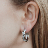 Hoepeloorbellen met glittersteentjes