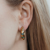 Hoepeloorbellen met glittersteentjes