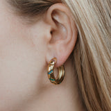Hoepeloorbellen met glittersteentjes