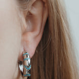 Hoepeloorbellen met glittersteentjes