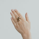 Double teardrop ring