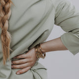 Cuff armband glittersteentjes