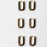 Lustre Oval Hoops