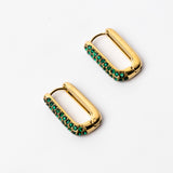 Lustre Oval Hoops