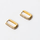 Lustre Oval Hoops