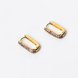 Lustre Oval Hoops