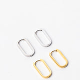 Eterna Oval Hoops