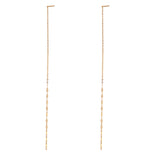 Sleek Chain Pull Through Earrings