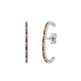 Éclat Élégant – Oorstekers met Regenboogaccent