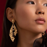 Flora Shimmer Statement Oorbellen