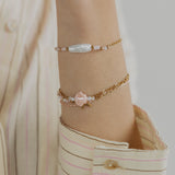 Ocean Charm Bracelet Pink