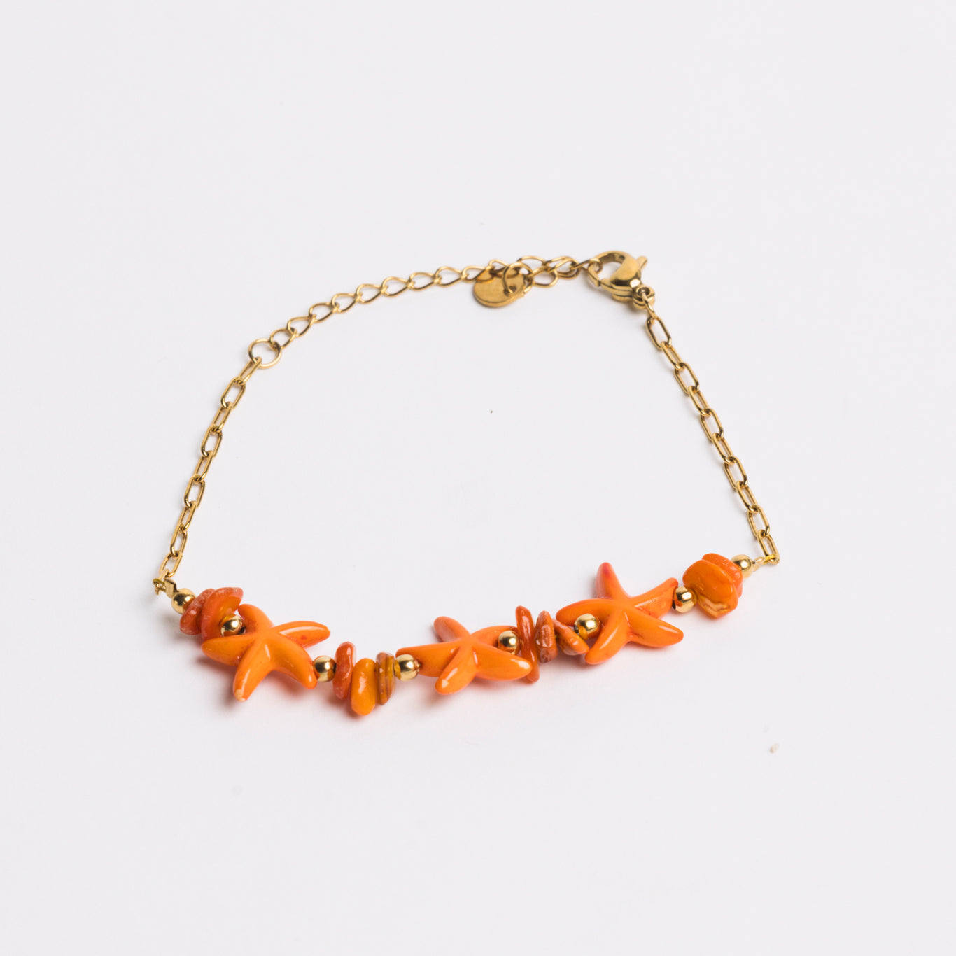 Ocean Charm Bracelet Coral