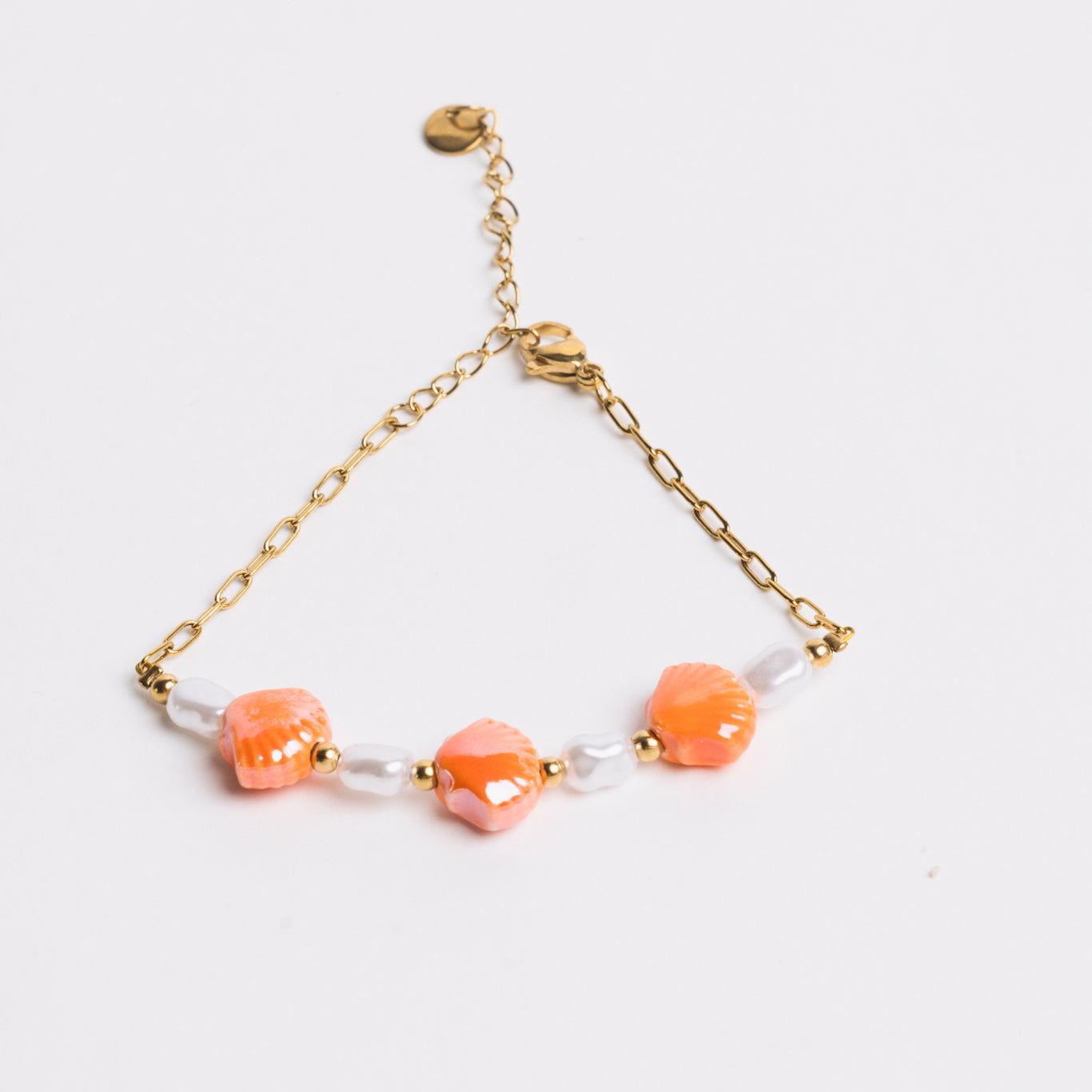 Ocean Charm Bracelet Coral