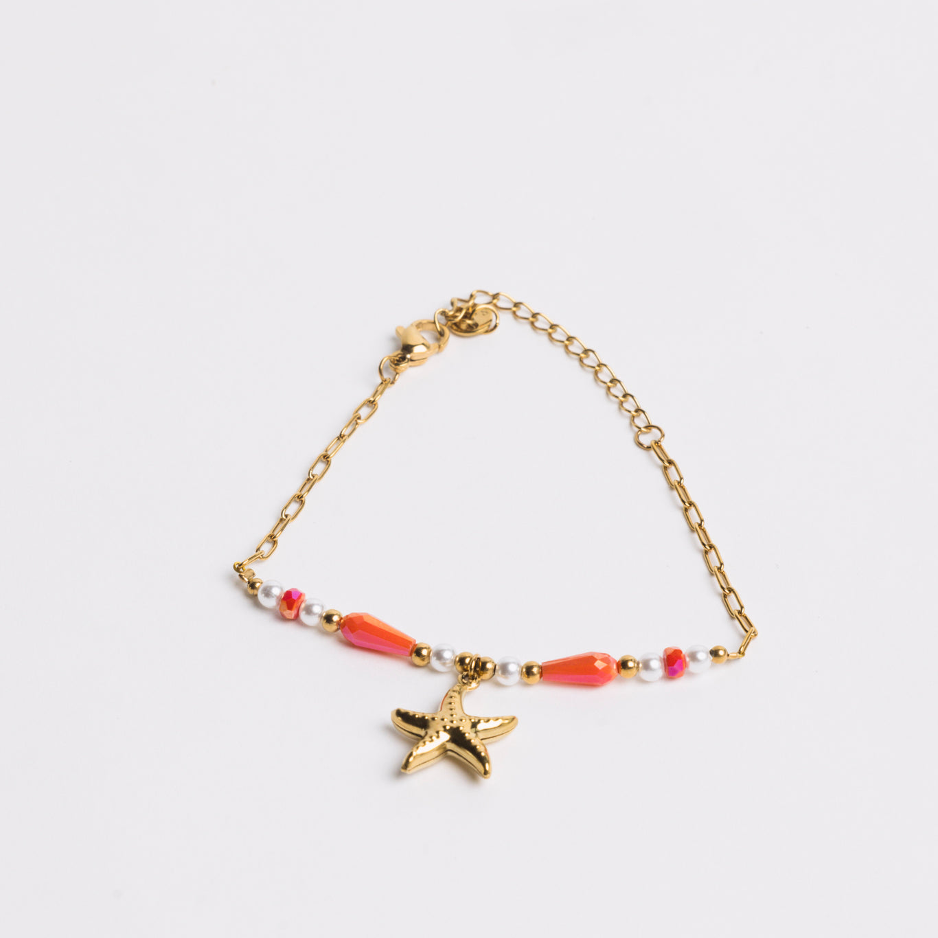 Ocean Charm Bracelet Coral