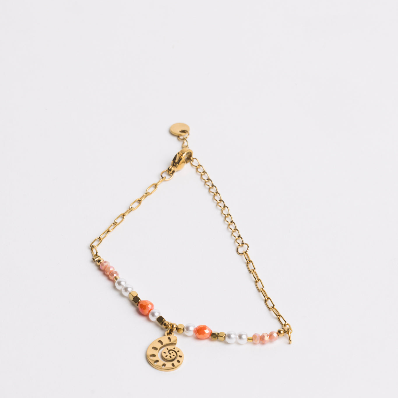 Ocean Charm Bracelet Coral