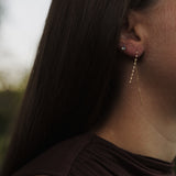Sleek Chain Pull Through Earrings