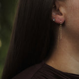 Sleek Chain Pull Through Earrings
