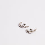 Moon Textured Hoops