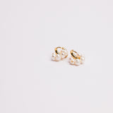 Cluster Pearl Hoops
