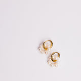 Cluster Pearl Hoops