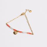 Ocean Charm Bracelet Coral