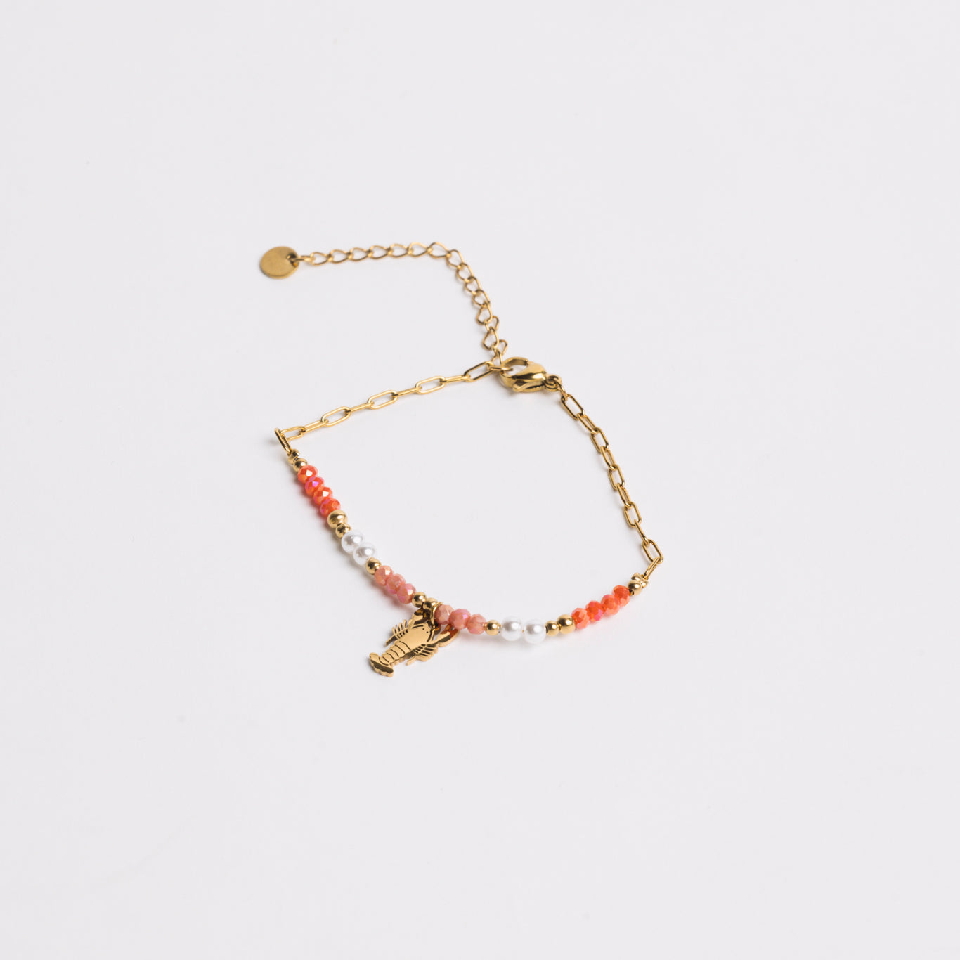 Ocean Charm Bracelet Coral