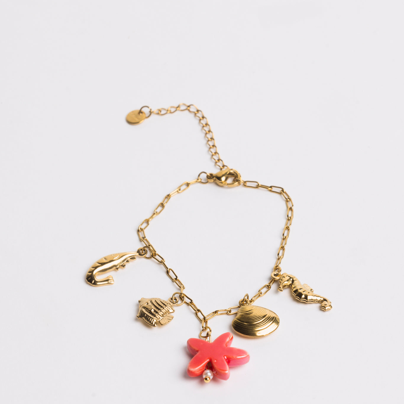 Ocean Charm Bracelet Red