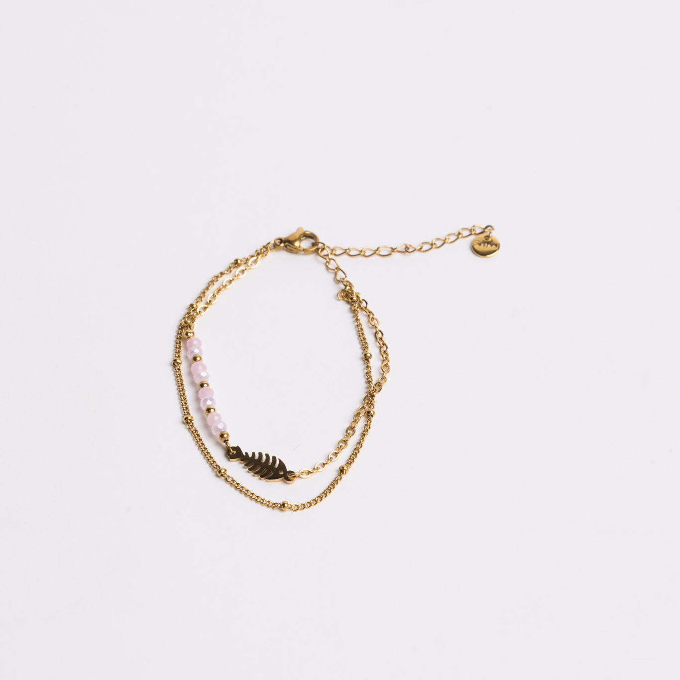 Ocean Charm Bracelet Pink