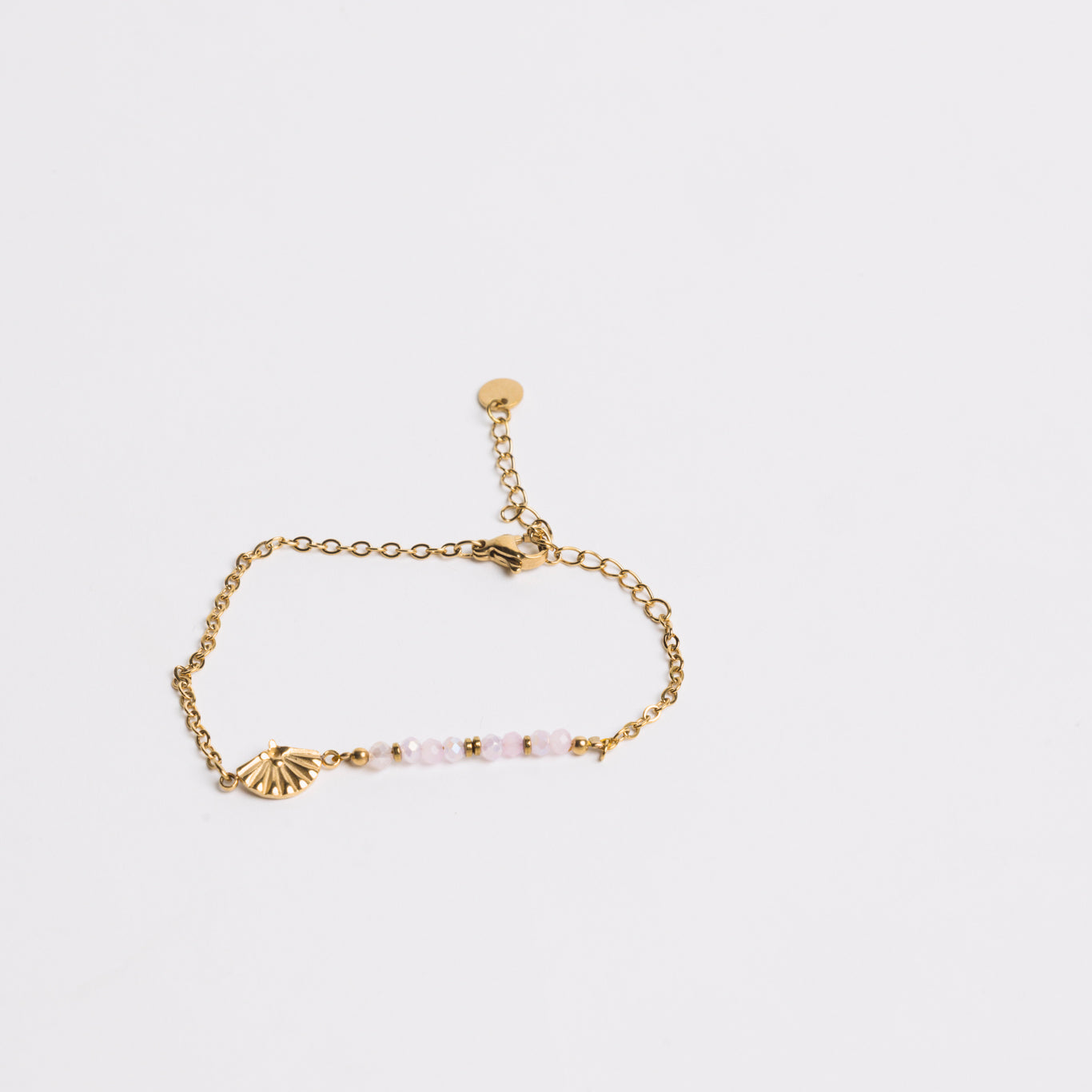 Ocean Charm Bracelet Pink