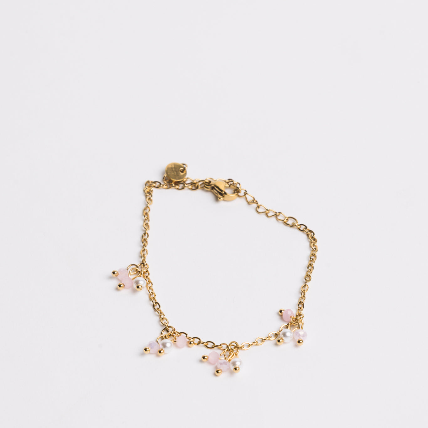 Ocean Charm Bracelet Pink