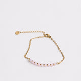 Ocean Charm Bracelet Pink