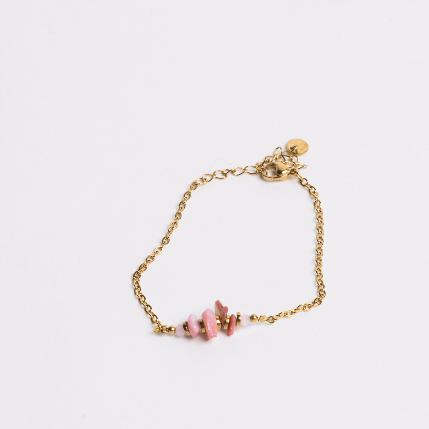 Ocean Charm Bracelet Pink