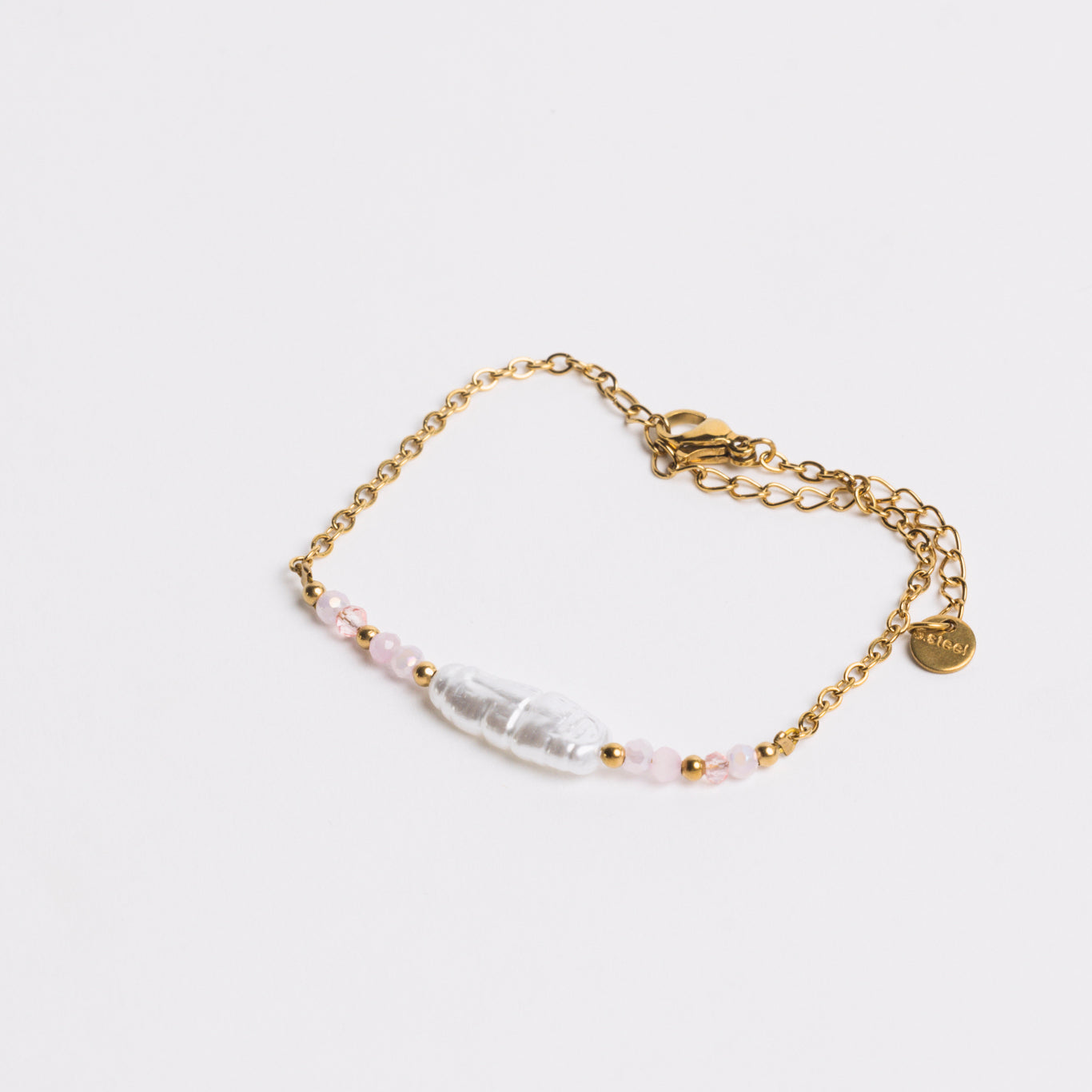 Ocean Charm Bracelet Pink