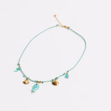 Ocean Charm Necklace Blue