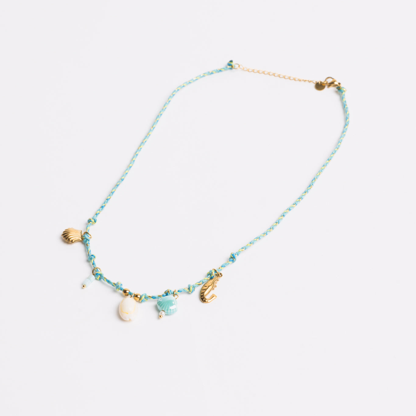 Ocean Charm Necklace Blue