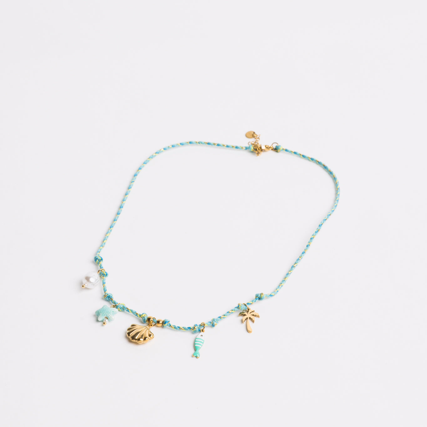 Ocean Charm Necklace Blue