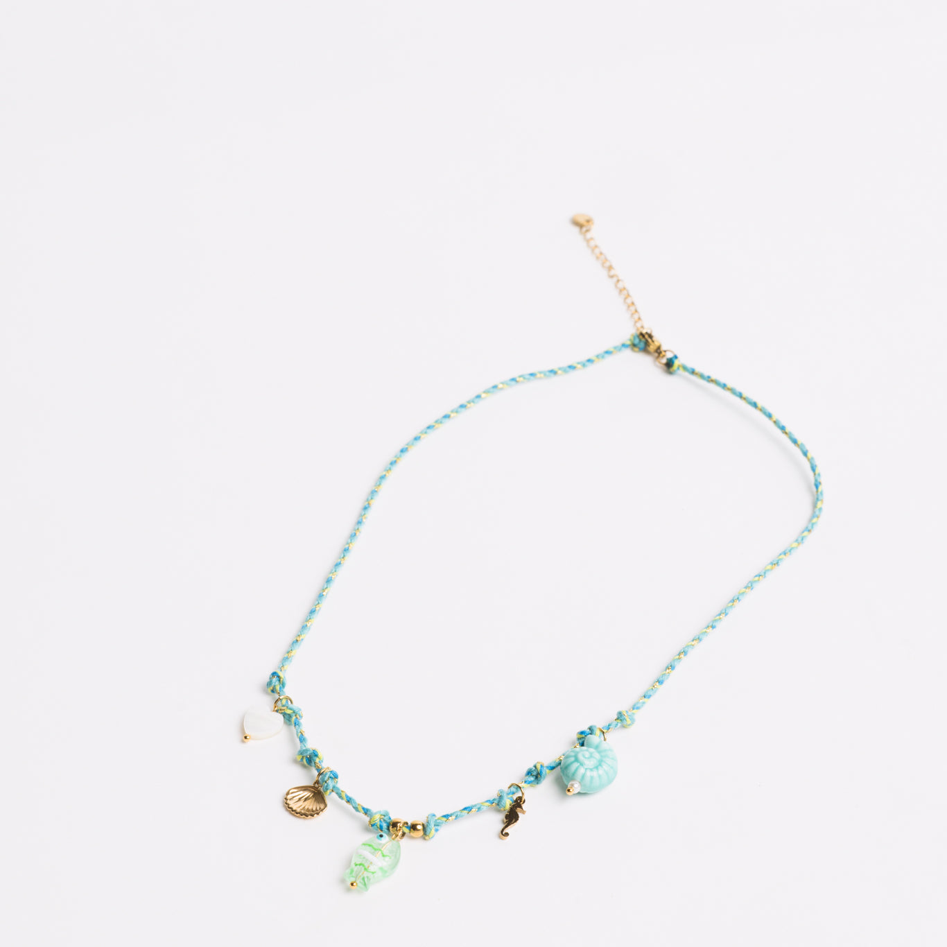 Ocean Charm Necklace Blue