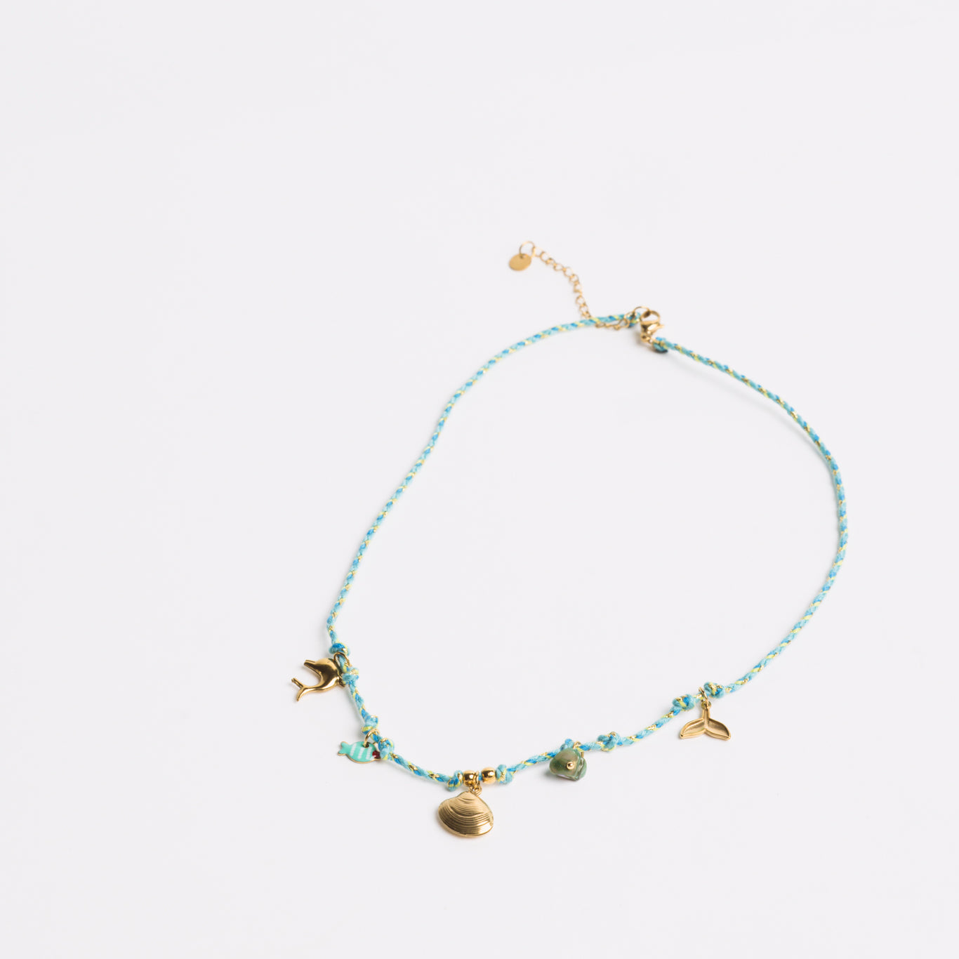 Ocean Charm Necklace Blue