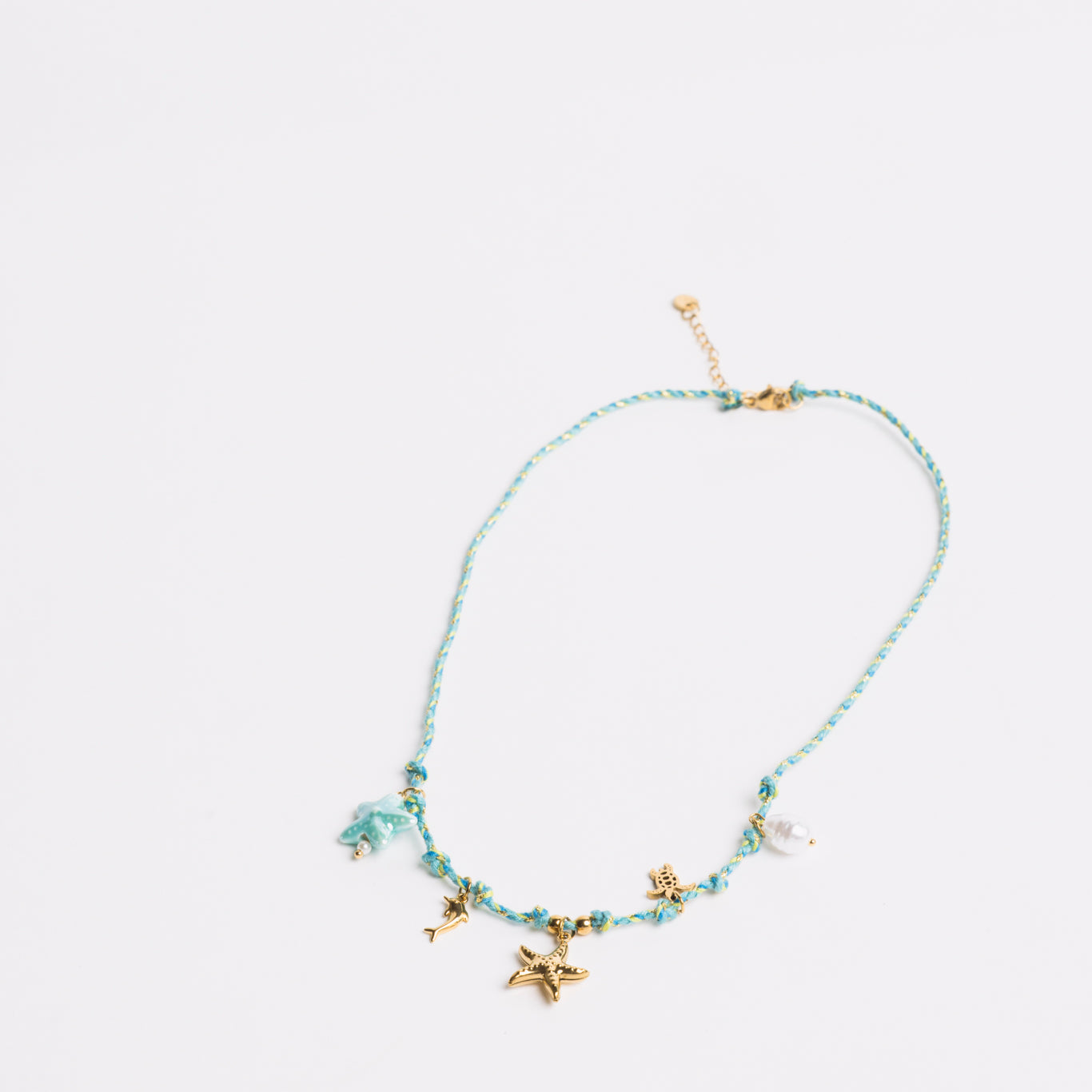 Ocean Charm Necklace Blue
