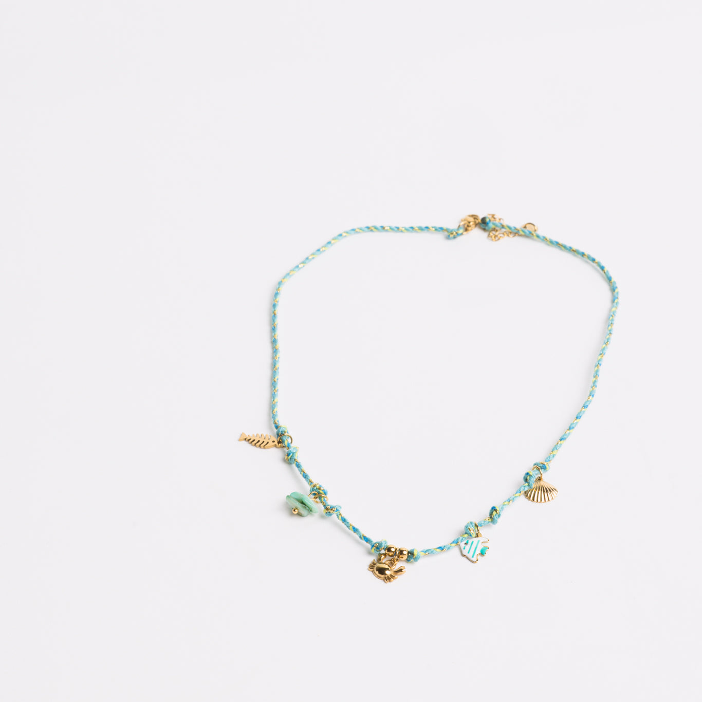 Ocean Charm Necklace Blue