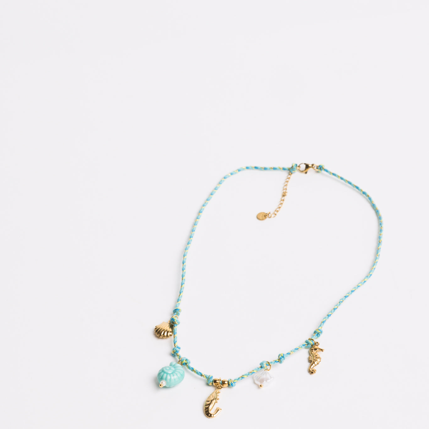 Ocean Charm Necklace Blue