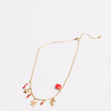 Ocean Charm Necklace Red